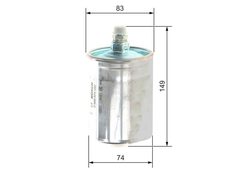 Yakit Filtresi Mercedes M102 M103 M104 W201 W124 W140 C140 R129 — Resim