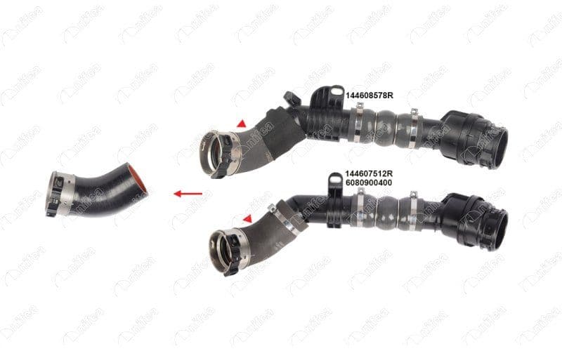 Turbo Hortumu Plastik Boru Hariç 4 Kat Polyester Kullanilmiştir Dacia-Dokker-Duster-Lodgy-Logan-Mercedes Benz — Foto