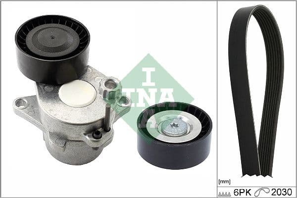 V Kayis Gergi Seti Mercedes OM651 W447 Vito (Gergi Kutugu + Gergi Rulmani + V Kayis 6PK2030) — Resim