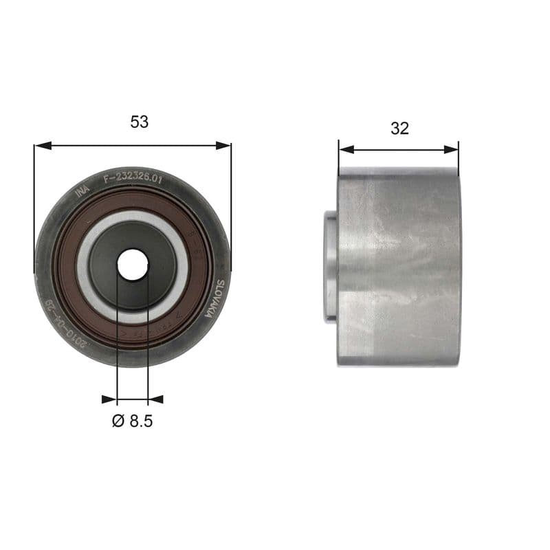Eksantrik Gergi Rulmani Volvo S40 06 10 S80 S60 XC70 XC90 C30 06 10 V40 12 V50 V60 XC60 V70 — Resim
