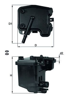 Yakit Filtresi BERLINGO-C3-C4-C5-XSARA-PICASSO-206-207-307-C5 II-C5 III-Partner Tepee — Resim