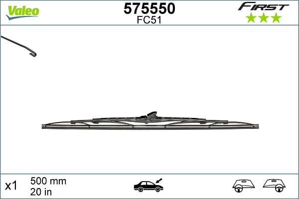 Silecek Süpürgesi Renault-dacia (500 Mm) — Foto