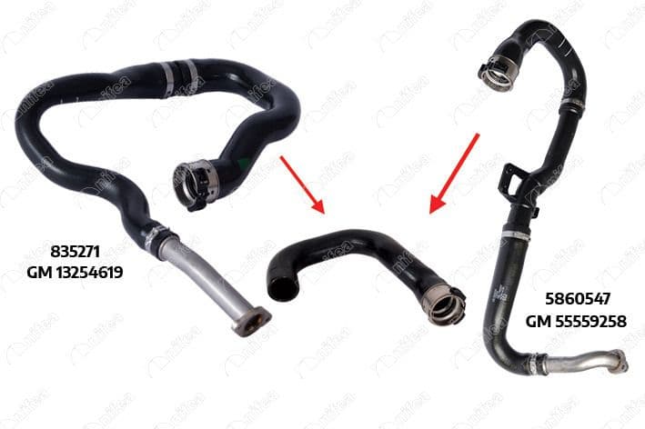 Turbo Hava Hortumu (Plastik Parça Hariç) Opel Corsa D 06>14 1.3 A13DTC — Foto