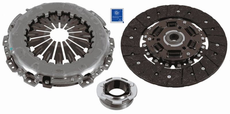 DEBRİYAJ SETİ (BASKI+DİSK+BİLYA) HYUNDAI ACCENT, ERA 1,5L CRDi dizel 06-> / GETZ MATRIX 1,5L CRDi dizel 06-> / KIA RIO 1,5L D4FA CRDİ (4 silindir) 05-11 / CERATO 1,5L 1,6L CRDİ (4 silindir) 05 — Resim