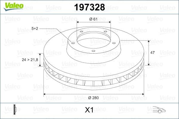 Arka Fren Disk Aynasi On Havali 280MM Laguna II 1.6I 16V 1.8 1.9DTI 1.9DCI 2.0 2.2DCI 1.5 01 — Takım (2 Adet) — Resim