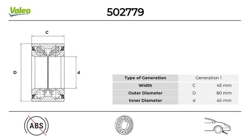 ON TEKERLEK RULMANI KIT VW California 2.5 1998.05>2003.04 — Foto