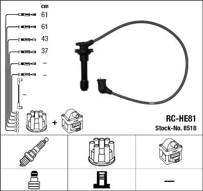 Buji Kablosu Rc HE81 — Resim