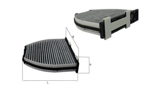 Polen Filtresi Mercedes W204 W212 C218 X204 C190 C197 R231 Karbonlu — Resim