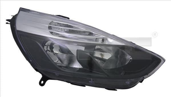 (20-E189-05-2B) Far Sağ Elektrikli Renault Clio IV 12> (H7/H1) Siyah — Resim