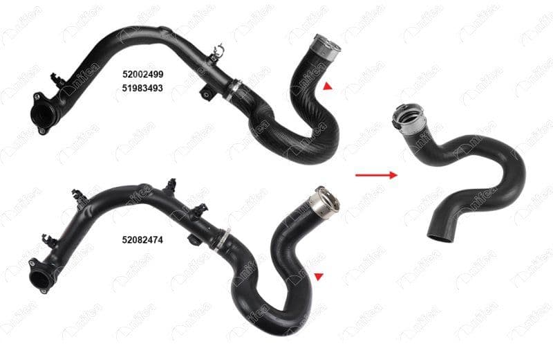 Turbo Hortumu (Plastik Parca Haric) Fiat Egea 16> 500L 13> 1.6D MJET — Foto