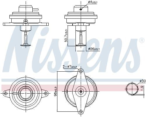 EGR Valfi Opel Astra G Zafira A Vectra B X20DTL Y20DTL — Foto