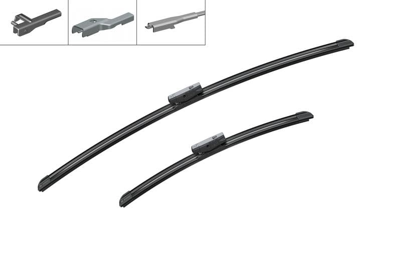 Ön Silecek Süpürge Takimi Opel Adam 12>19 Peugeot Partner 08> P208 P2008 03 12>19 Citroen Berlingo 08> C3 16> Fiat Egea 16> Fiesta 09>17 (650+400) (Aerotwin Multiclip) — Resim