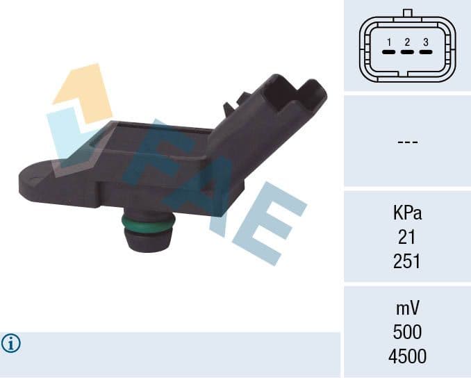Emme Manifold Basinc Sensoru P207-P308-P3008-P308-P5008-P508-RCZ C4-C4 II DS4-C4 PICASSO-DS3-DS5 EP6DT - EP6DTS - EP6CDT 1.6 Thp 16V. — Resim