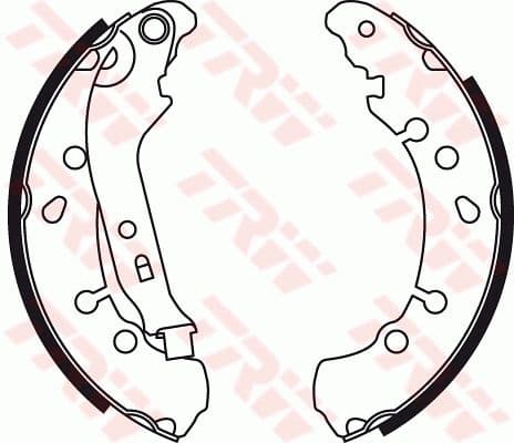 Arka Fren Pabuclu Balatasi Toyota Yaris 05> / Yaris 1.0 1.5 2020> / Charade 11> (203×38)(FRANSA Montaj) — Resim
