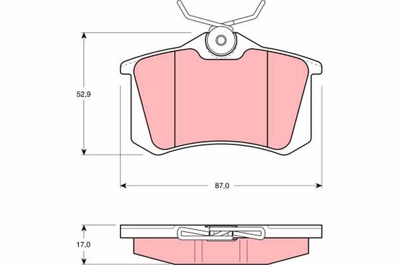 ARKA BALATA FLUENCE-MEGANE II-III-P207-P308-P307-PARTNER-BERLINGO-C2-C3-C4-CROSSLAND- BORA-PASSAT 97>GOLF IV-V-POLO (87x52,9x17) — Resim