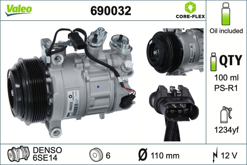 Klima Kompresoru Mercedes W205 S205 C205 A205 W213 S213 C238 A238 C253 X253 W447 — Foto