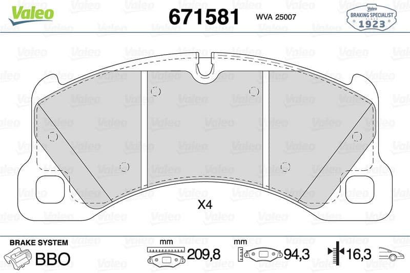 Ön Balata VW Touareg 3.0 V6-4.2 V8 10=> Porsche Cayenne 3.0-3.6-4.2-4.8 10 — Foto