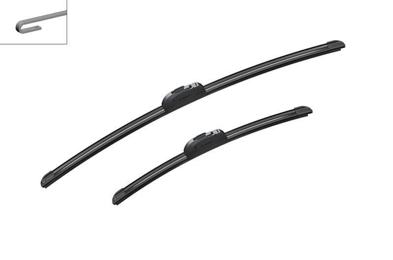 Aerotwin Silecek 60+40cm (Flatblade-muz Tipi) Scen — Resim