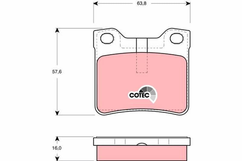 Arka Fren Balatasi P406-P607 2.0-2.0T-2.1TDI - P406 COUPE-P607 2.0-3.0 V6 — Resim