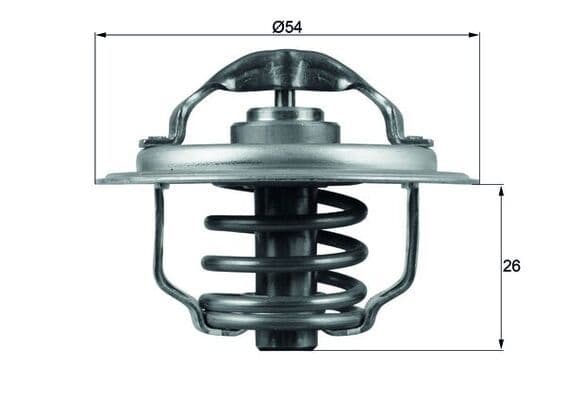 Termostat (87C) Golf V-VI-Plus-Jetta III-PASSAT-TIGUAN-A3-A6-LEON 2.0TDI(BMA Bkp Bkp-Bkd-Cbab-Cbda) — Resim