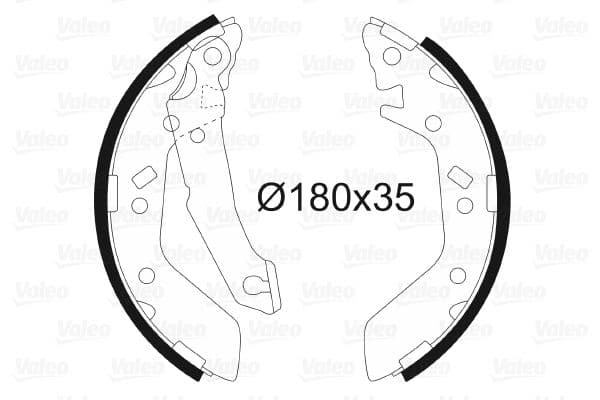 Arka Fren Balatasi Pabuc Kampana Genis Tip Hyundai Hyundai Accent 1.3 1.5. 1.6 2000-2005 EXCEL 1990-1994 — Foto