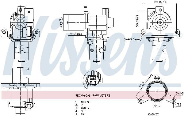 EGR Valfi Clio III Kangoo III Logan Laguna III Fluence Megane II 105 Bg Megane III Thala 1.5 K9K Nissan Micra Note Qashqai — Foto