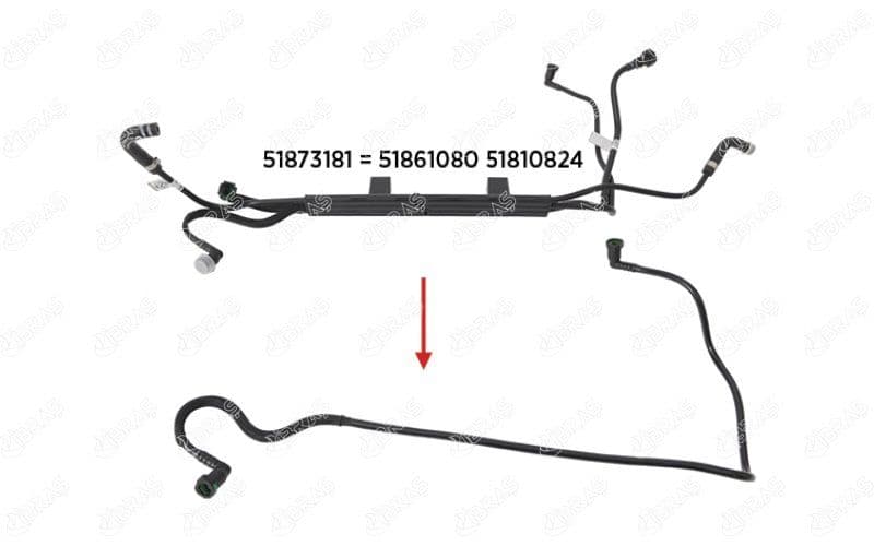 Yakit Hortumu Fiat Yeni Doblo 1.3 Multijet Braket Haric — Foto