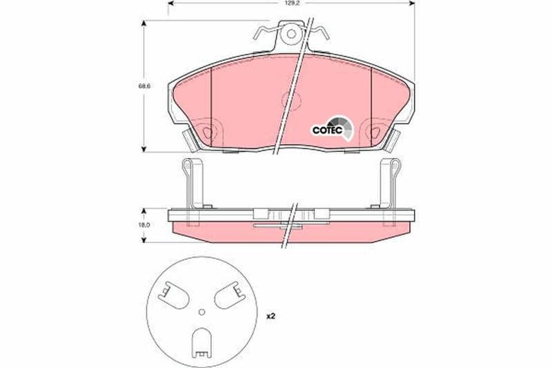 ÖN FREN BALATA HONDA CIVIC 1.6L D16 VTEC VTI 01-05 / 1.6L D16A Euro 96-99 — Resim