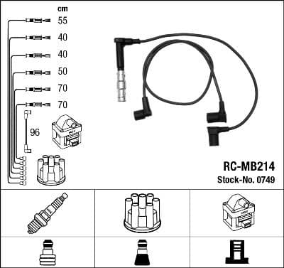 Buji Kablo Seti Mercedes M104 W124 W140 ZEF597 — Resim