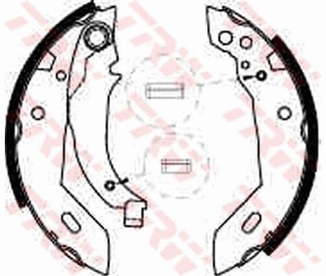 Arka Fren Balatasi Pabuclu P306 Sedan / HB XSARA 1,4 1,6 1,8 1,8D 1,9D 1,5 Dizel (97 00) Olcu: (180 * 30) — Resim