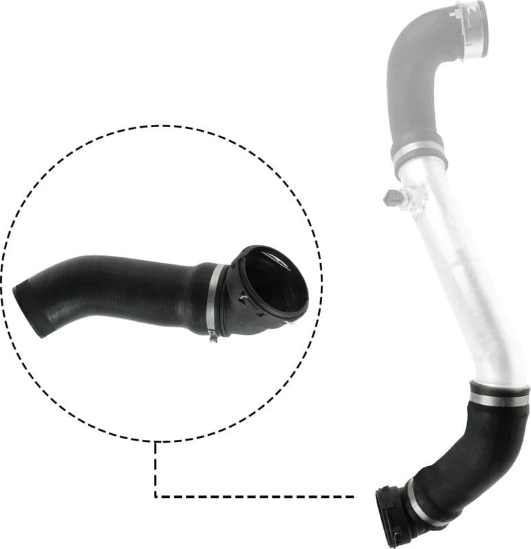 Turbosarj Hortumu Sol BMW M47N2 E83 Ust — Resim