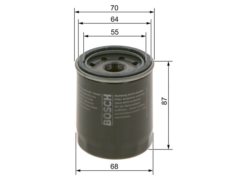 Yag Filtresi Fiat Albea Brava Doblo Grande Punto Idea Linea 1.2 1.4 Combo B 1.7D Corsa A B 1.5D Mazda 323 1.7 Diesel 2.0I Fiat 500 500C 500L 1.4 Mazda 626 1.6 1.8 2.0 2.0I 2.2I — Resim