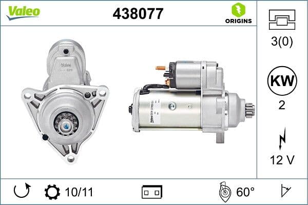 Mars Motoru 12V 11 Dis VW Transporter T4 1.9-2.4-2.5 — Foto