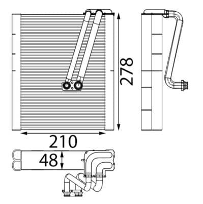 Evaporator — Teknik çizim