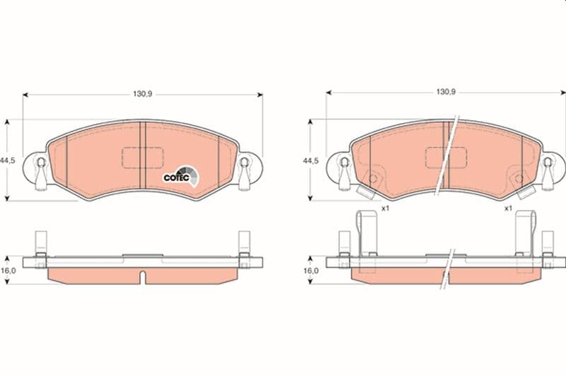 Ön Fren Balatasi Opel Agila 1.0 1.2-1.3 Cdti 00>07 Suzuki Wagon R Solio-Ignis 1.3 4WD 03> Subaru Justy III 03 — Resim