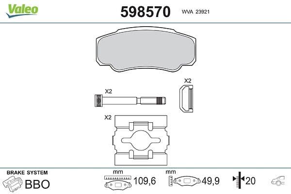 Arka Fren Balatasi Fiat Ducato 94>06/PEUGEOT BOXER 94>06/CITROEN Jumper 94>06 (16 Jant) — Foto