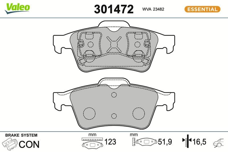 Arka Balata Renault Laguna II 01>07 Megane II 02>08 Latitude 11> Vectra C 03>FOCUS II 05>CONNECT 06> CMAX 06> Primera 02 — Foto