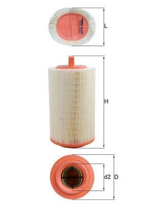 Hava Filtresi Mercedes M271 W203 S203 CL203 W204 S204 C209 W211 W212 R171 — Resim