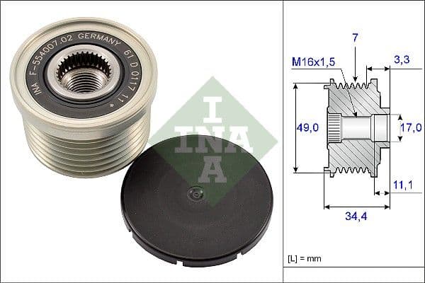 Alternator Rulmani BMW E81 E87 E82 E88 E90 E91 E92 E93 E60 E70 N43 N52 N54 — Resim