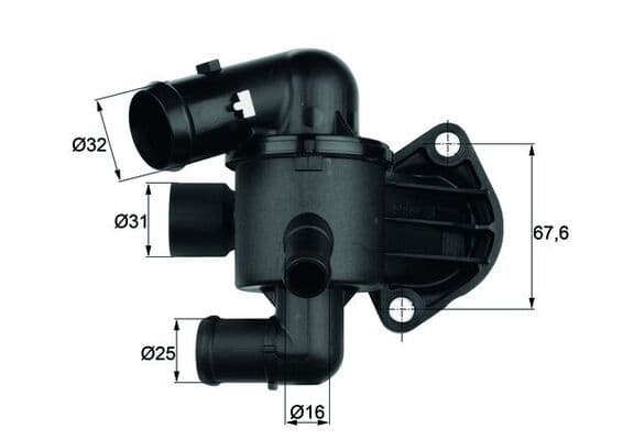 Termostat (Komple) Passat-scirocco 09=> 2.0 Tdi — Resim