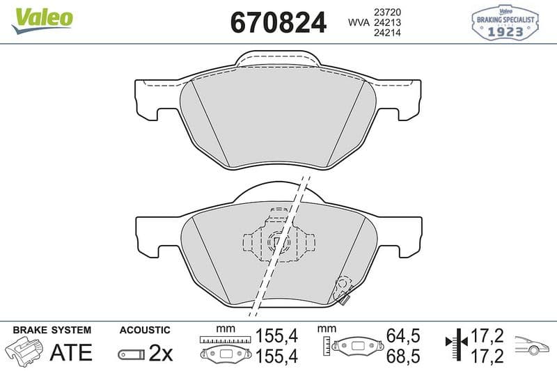 ÖN FREN BALATA HONDA ACCORD 2,0L 2,4L K20 K24 2,2L CDTi (CL kasa) 03 — Foto