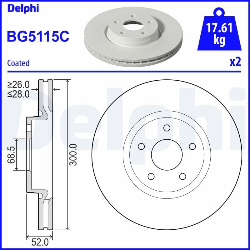 On Fren Diski Ciftli Paket Boyali Deliksiz Ford Mondeo Mondeo Estate Wagon 03-0701-15 #### — Resim