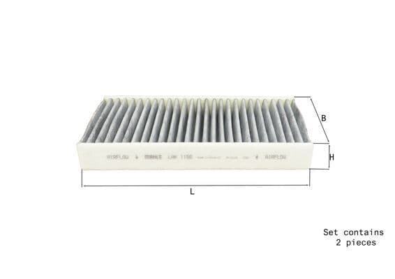 Polen Filtresi Takimi BMW F40 F44 F45 F46 F48 F39 . Mini F54 F55 F56 F57 F60 Karbonlu — Resim