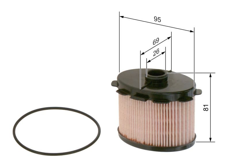 Mazot Filtresi Partner P206 P306 Berlingo Jumpy XSARA Scudo DW8 / DW8B (01 08) Corolla 00 02 1.9D 98 — Resim