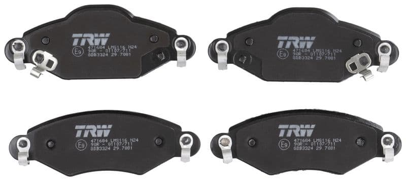 ÖN FREN BALATA TOYOTA YARIS 1.0L 1SZ-FE SCP10 fransız üretim 03-05 / 1.3L 2SZ-FE SCP12 fransız üretim 03-05 — Resim
