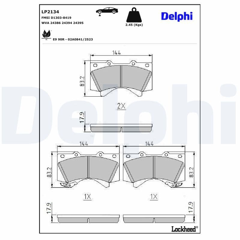 ÖN FREN BALATA TOYOTA LAND CRUISER 4.5L 1VD-FTV VDJ200 dizel D4-D 08-> 4.6L UZJ200 V8 08 — Resim