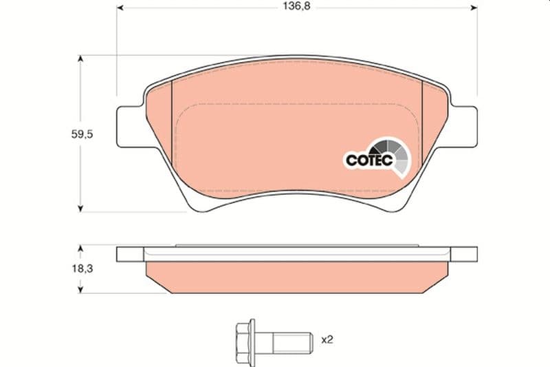 ÖN FREN BALATASI RENAULT MEGANE II 02> KANGOO 01> SCÉNIC II 03> GRAND SCÉNIC II 03> 1.5dCi 1.6 1.9dCi 2.0 — Resim