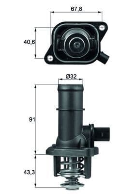 Termostat (105C) (Komple / Müşürlü) BORA-GOLF4-POL — Resim