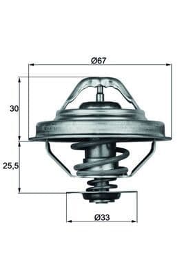 Termostat 92 °C BMW M40 M42 M50 M52 E36 E34 E39 E38 — Resim