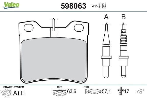 Arka Fren Balatasi Peugeot 406 95>04/607 99>06 — Foto